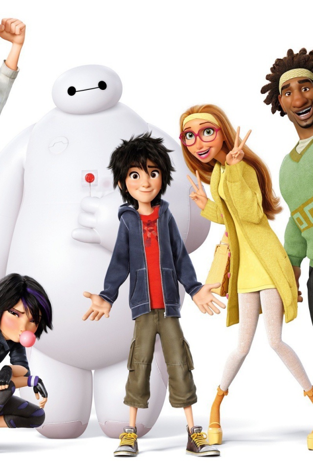 Персонажи мультфильма Город героев