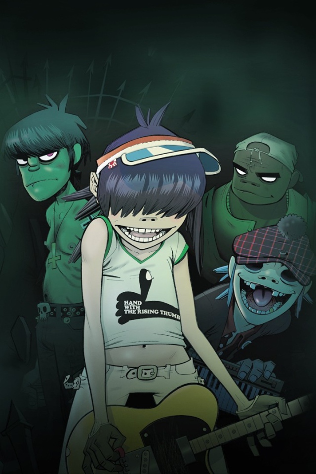 Рок группа из мультфильма Gorillaz