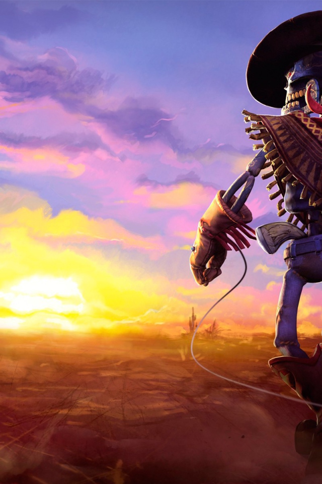 Ковбой в мультфильме