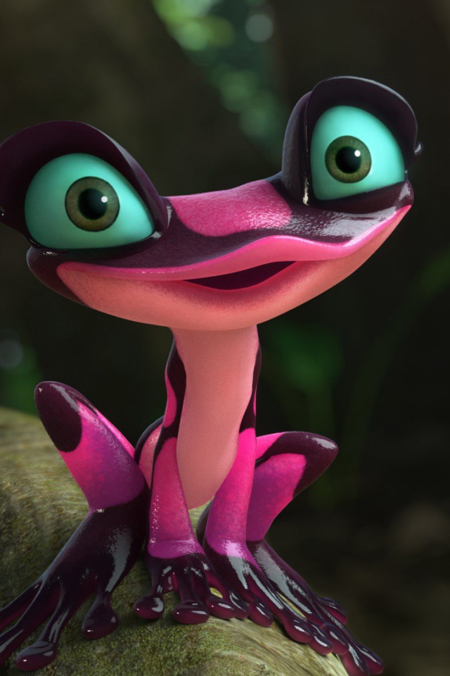 Милая лягушка из мультфильма