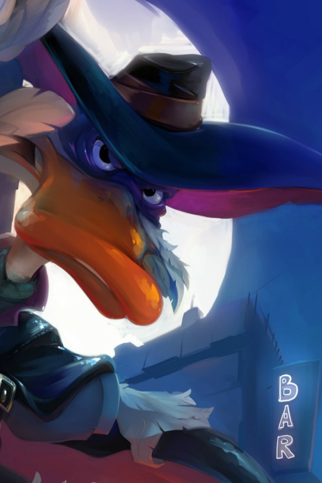 Утка из мультфильма Чёрный Плащ