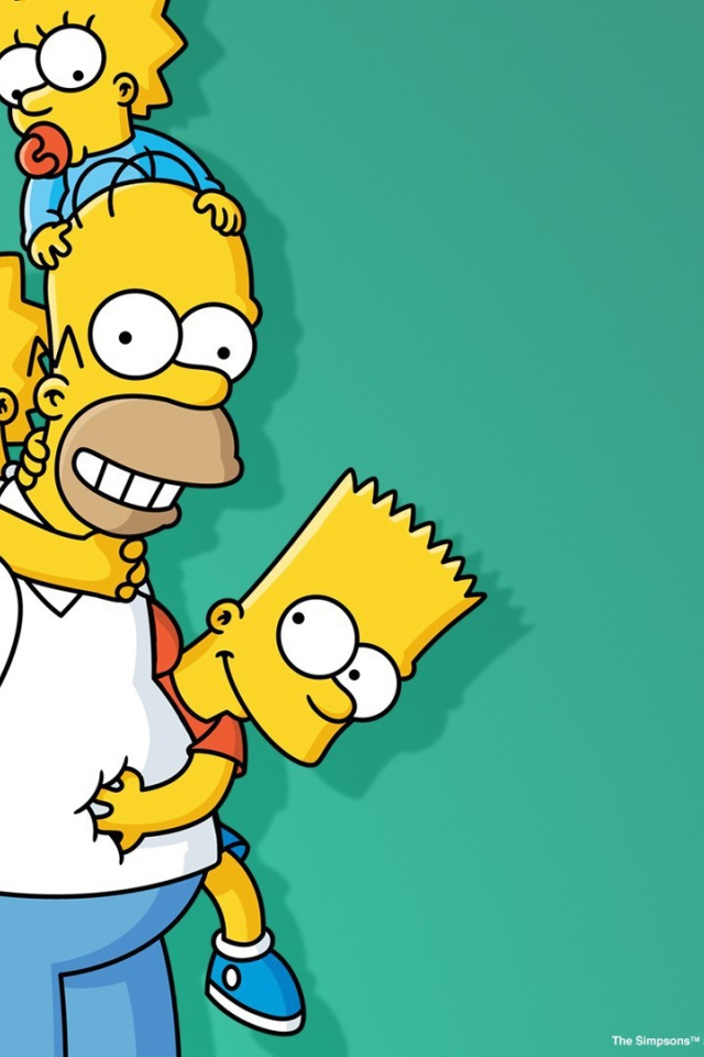 Дружная семейка из мультфильма Симпсоны