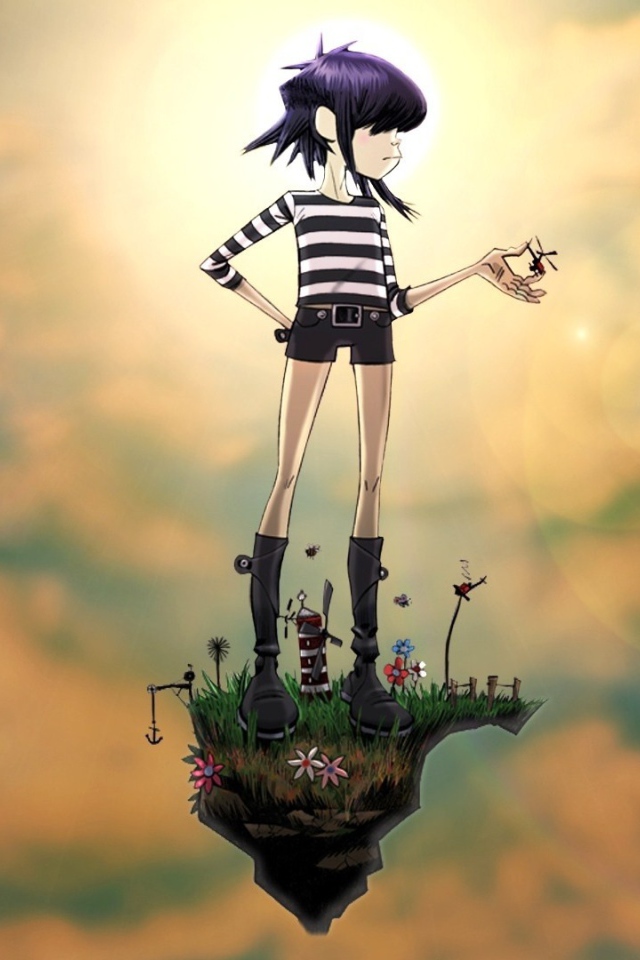 Девушка из мультфильма Gorillaz