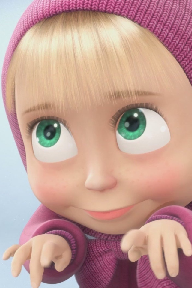 Зеленоглазая Маша, мультфильм Маша и медведь