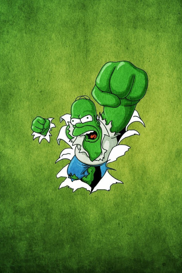 Гомер Симпсон в роли Халка