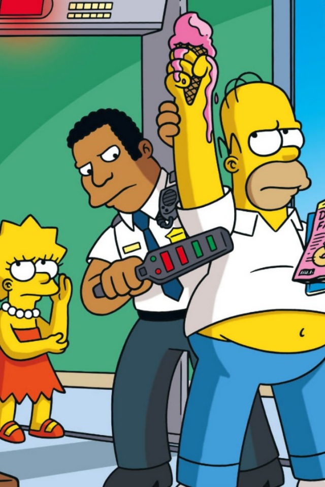 Гомера Симпсона обыскивают