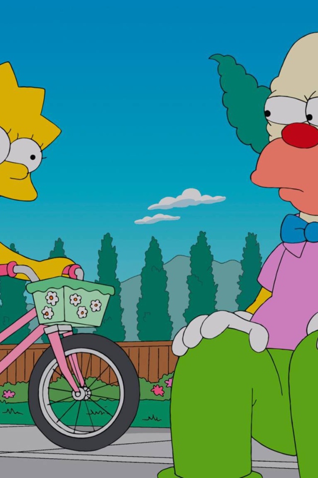 Лиза Симпсон и клоун Красти