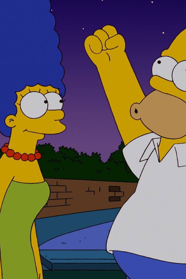 Мардж Симпсон с мужем