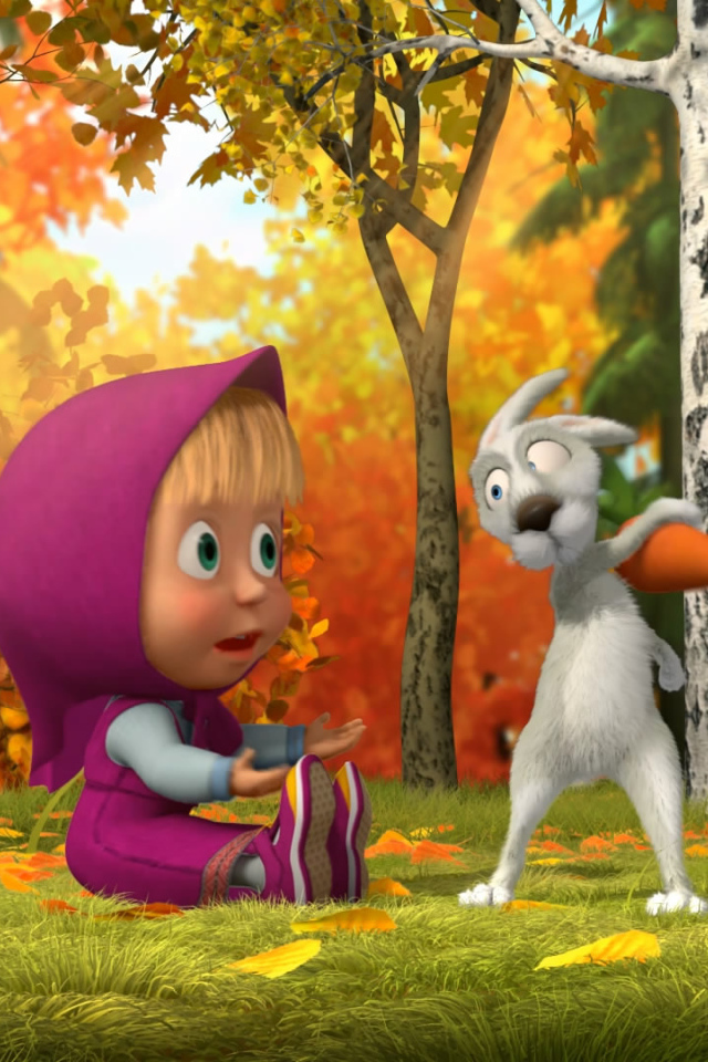 Маша и зайчик, мультфильм Маша и медведь