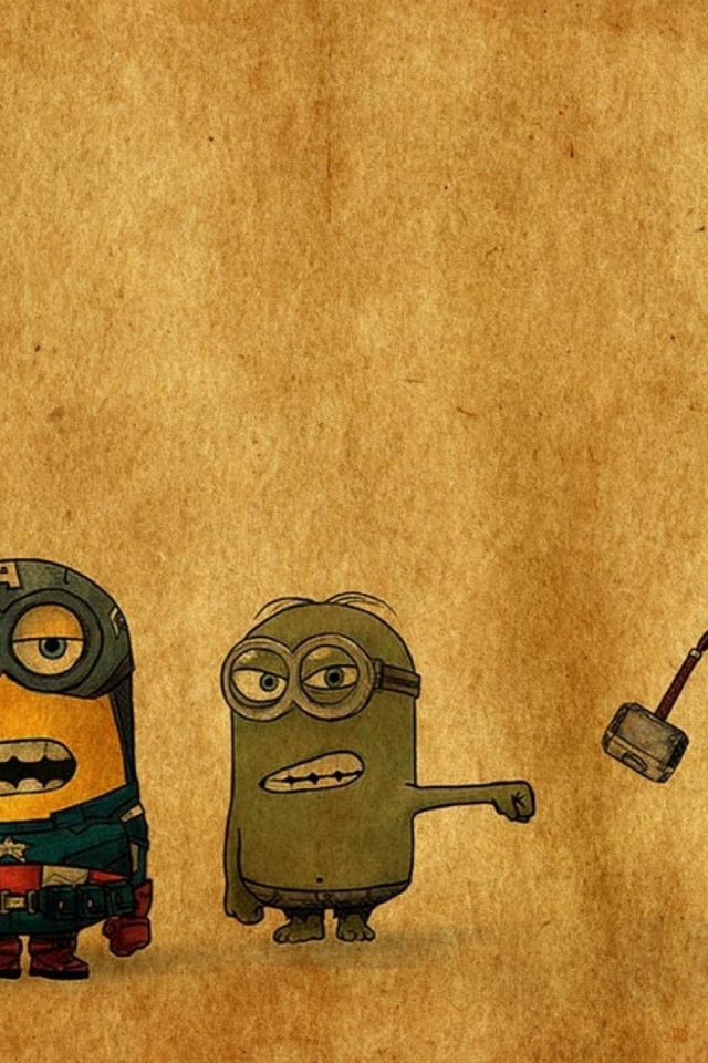 Миньоны в костюмах Мстителей