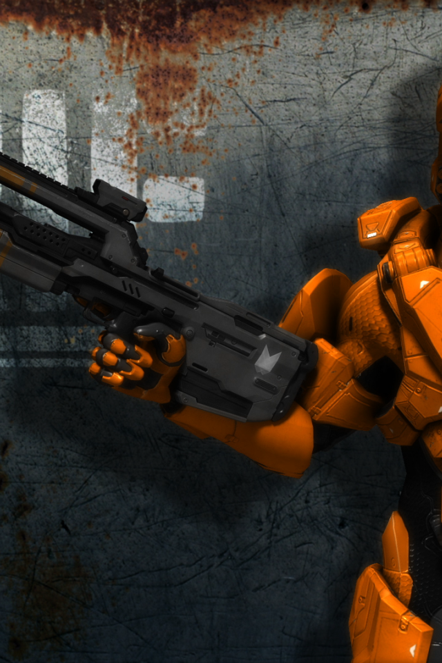 Оранжевый персонаж мультфильма Red vs. Blue