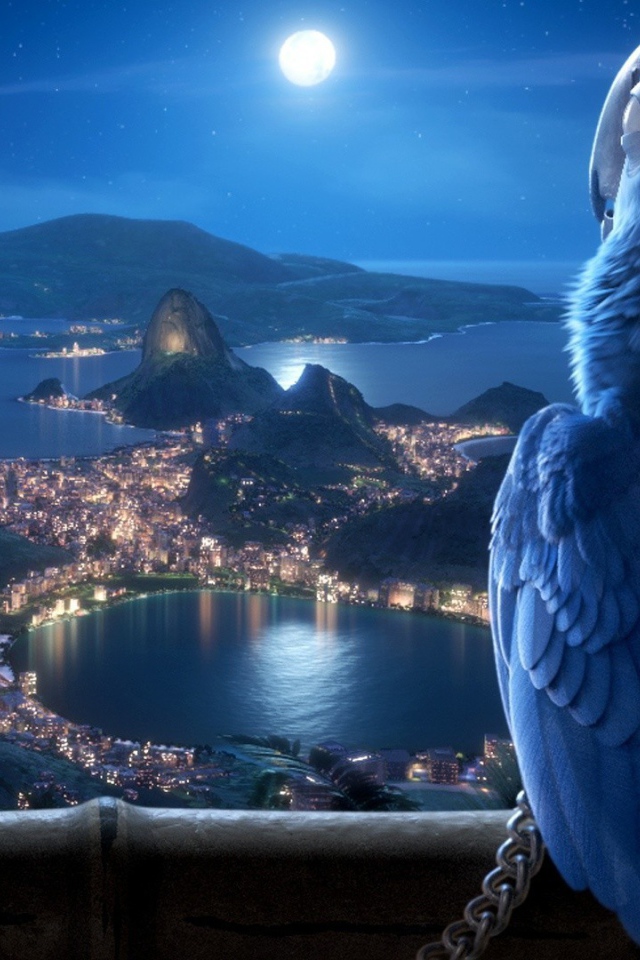 Попугай из мультфильма Рио