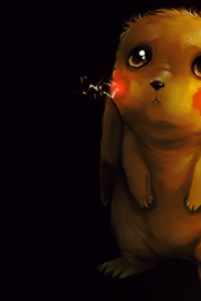 Грустный покемон Пикачу