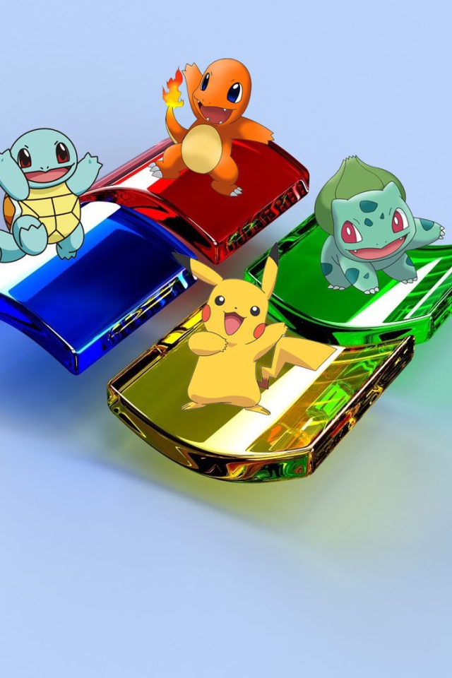 Покемоны на логотипе Майкрософт