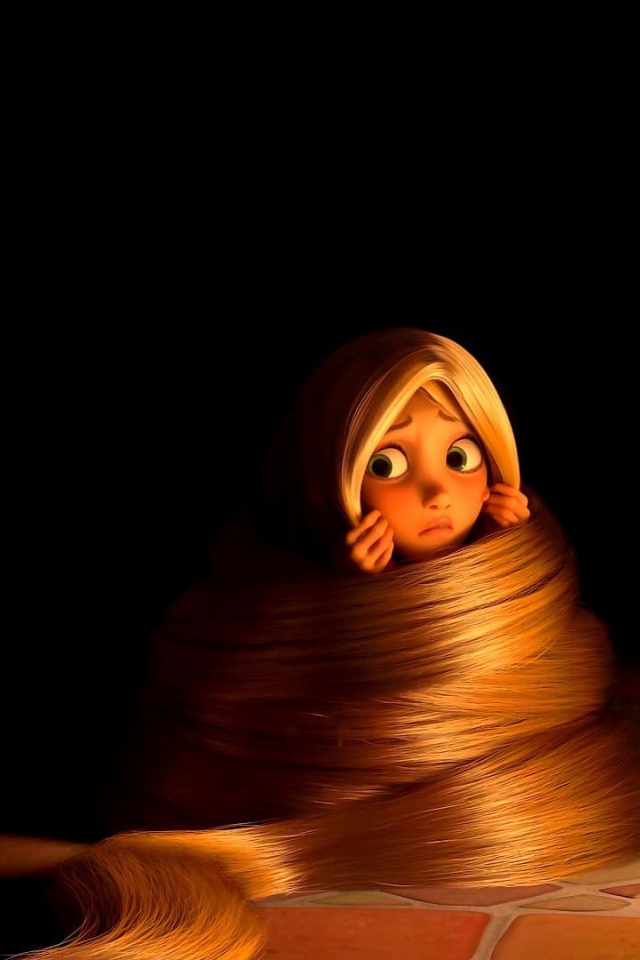 Рапунцель спряталась в волосах