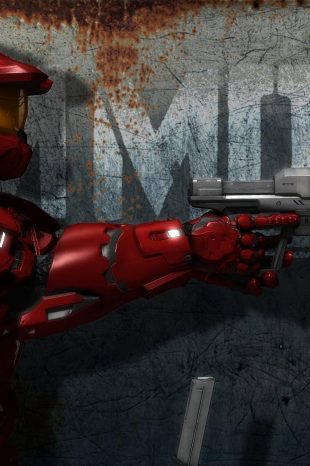 Красный персонаж мультфильма Red vs. Blue