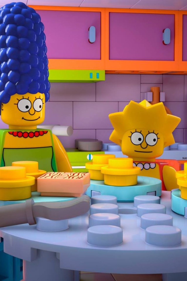 Симпсоны в стиле ЛЕГО