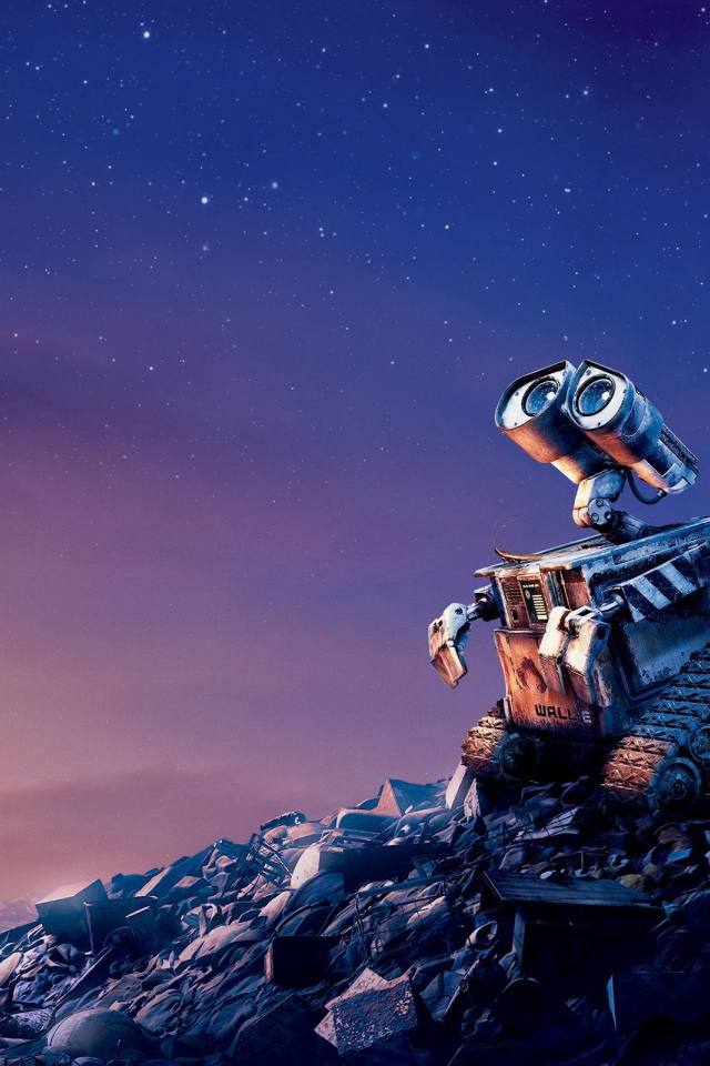 Робот WALL·E на куче мусора