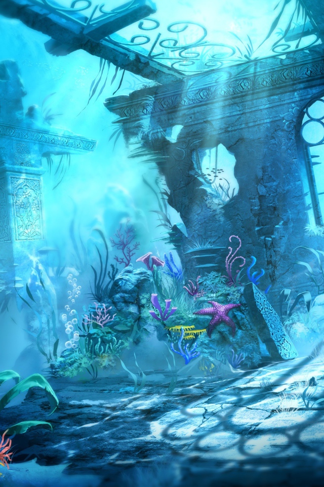 Подводный мир в мультфильме