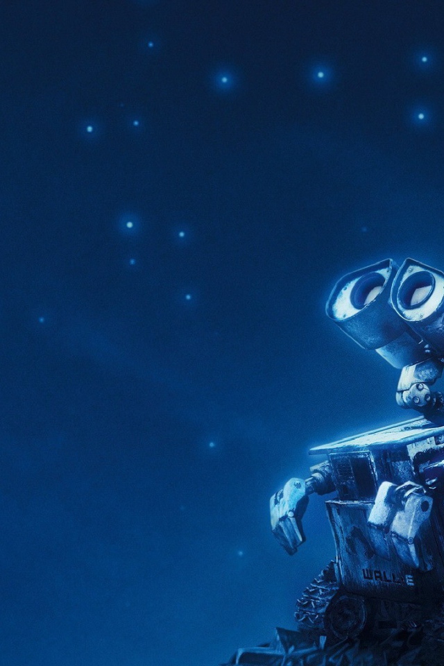 Робот WALL·E смотрит на звезды