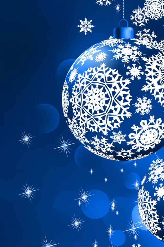 Шары со снежинками