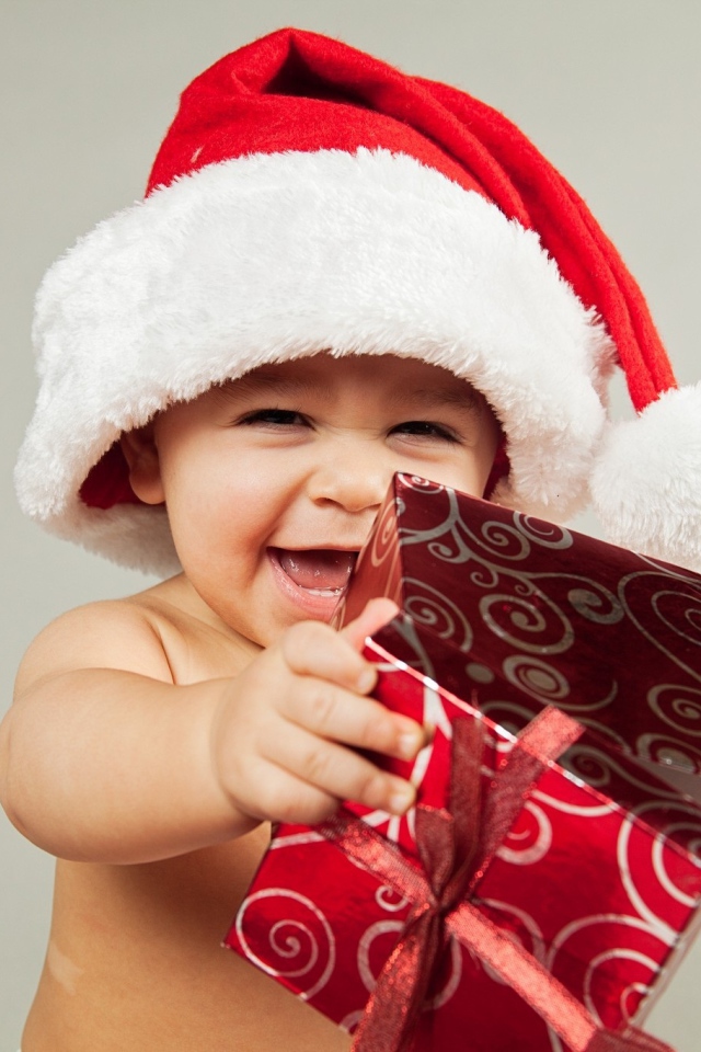 Ребенок Санта клаус