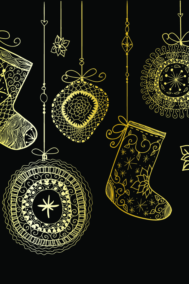 Рождественские носки для подарков