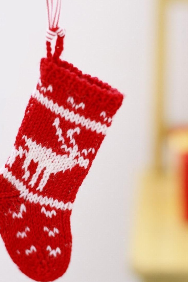 Вязаный носок