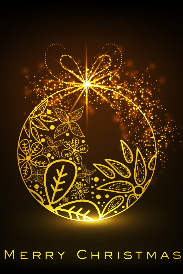 Игрушка и поздравление с Рождеством