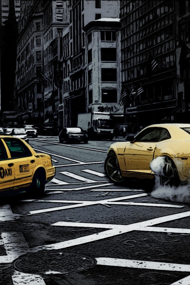 Арт, такси в Нью-Йорке