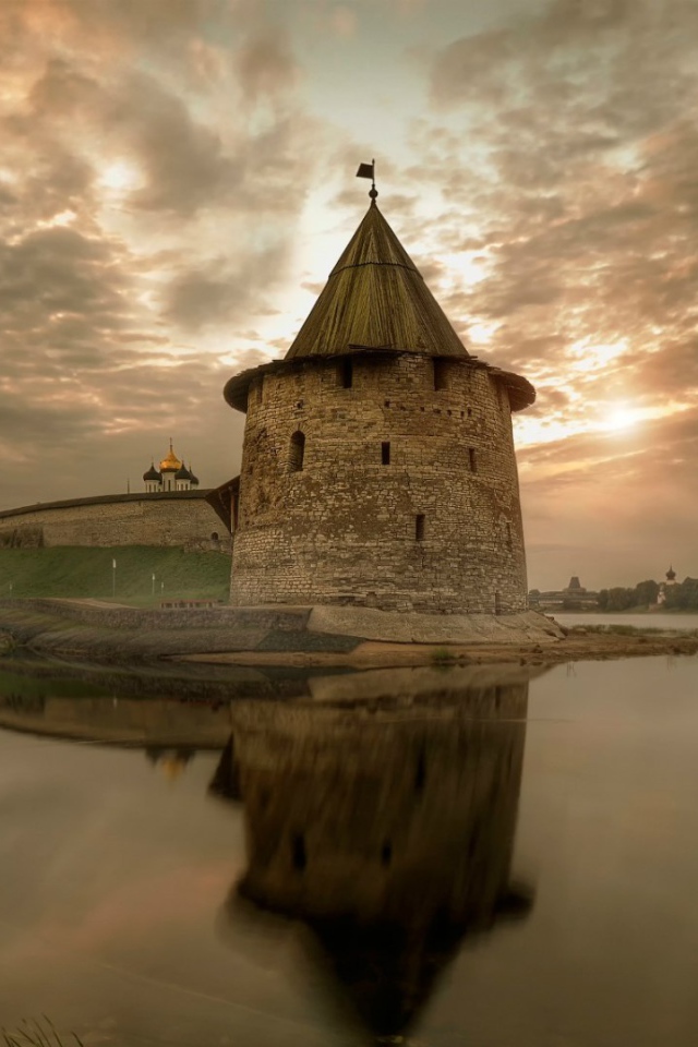 Крепость в Пскове Россия