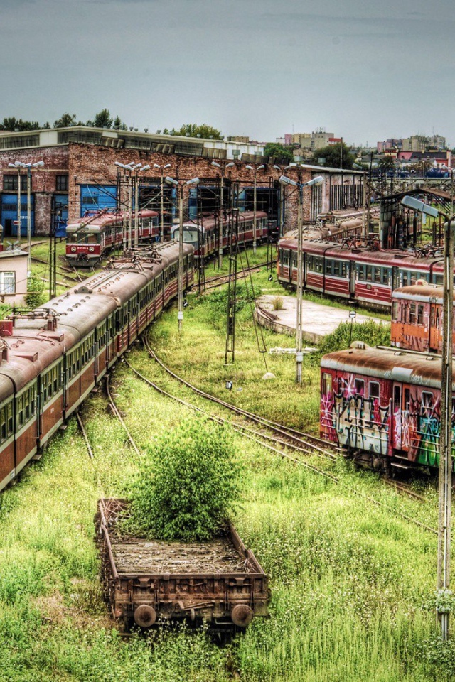 Кладбище старых электричек