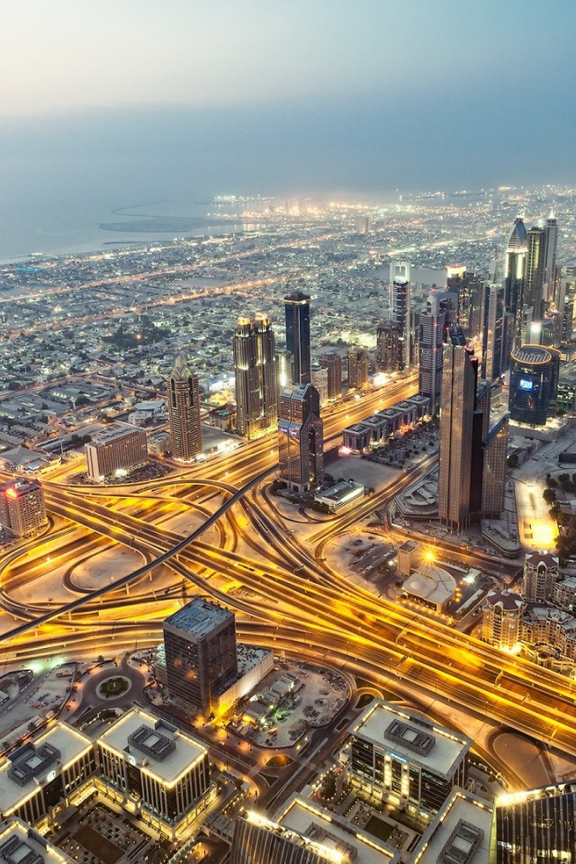 Панорама Дубаи, фото HDR