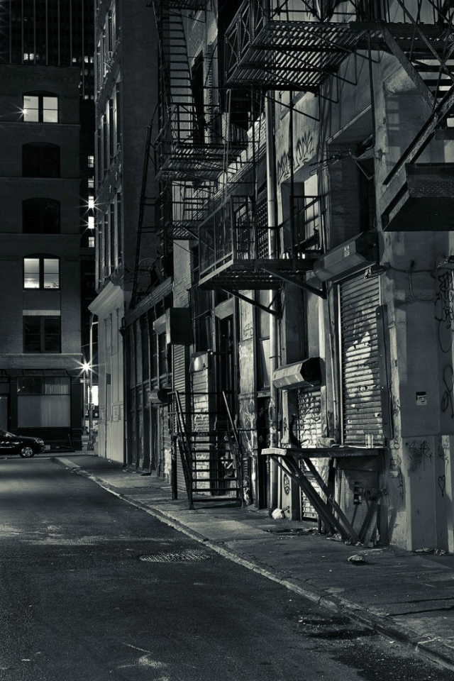 Вечерняя улица в Нью-Йорке