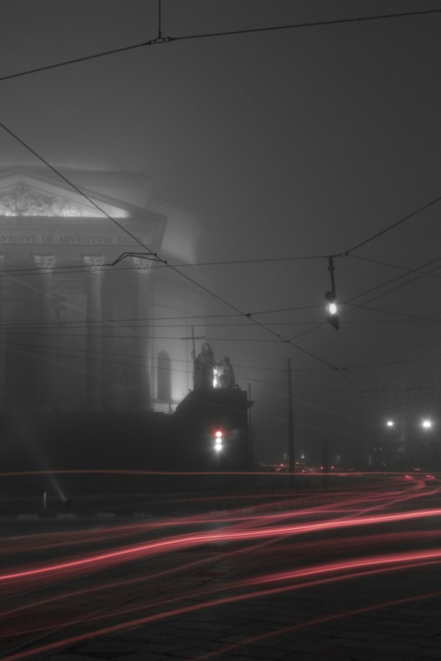 Туманный город Турин, Италия