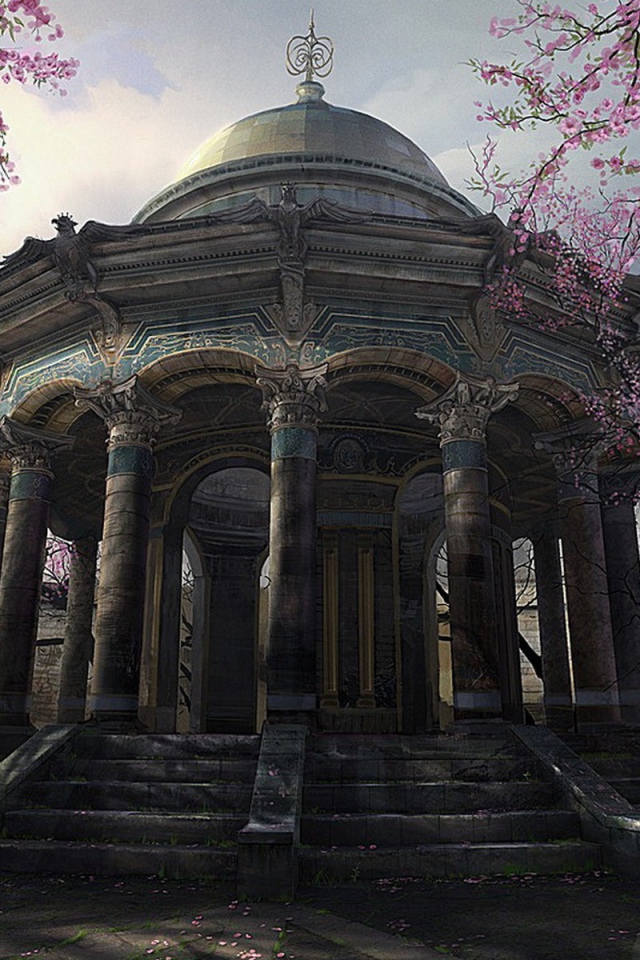 Беседка в японском саду