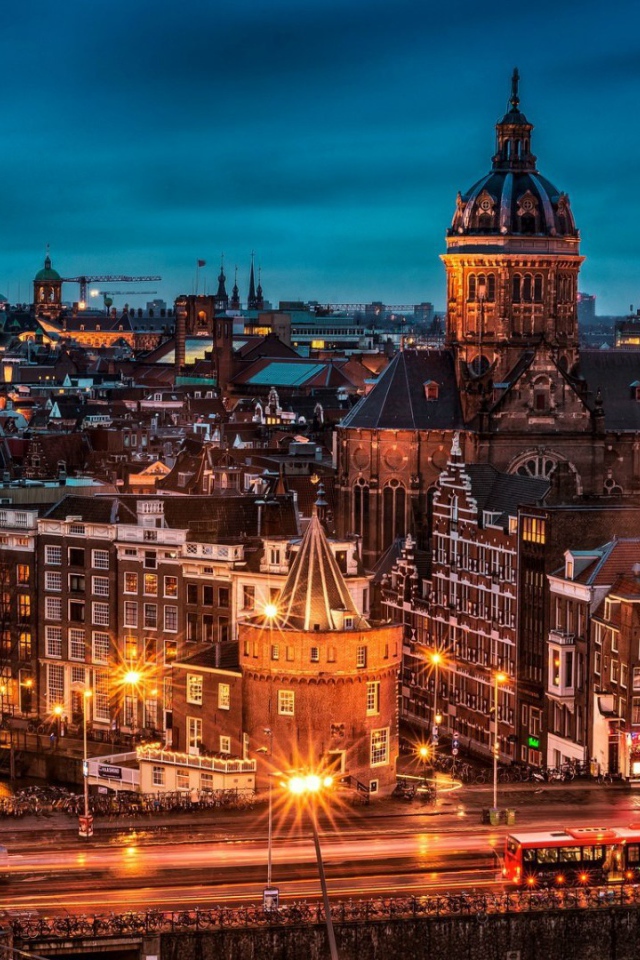 Ночной Амстердам, Нидерланды