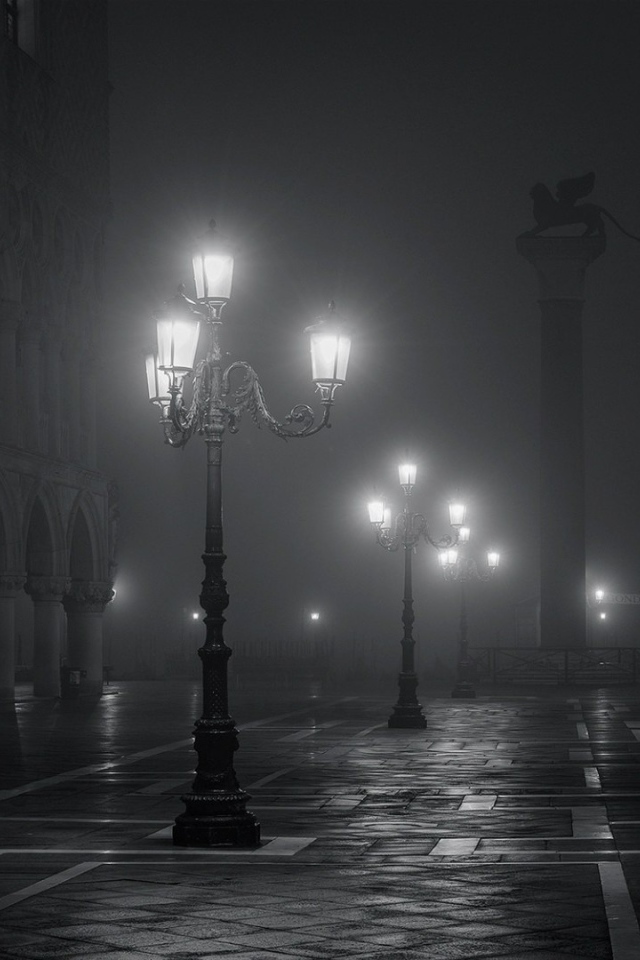 Ночная площадь Сан-Марко. Венеция.