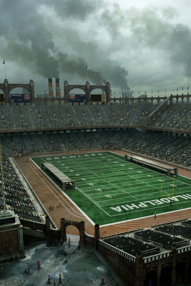 Старый футбольный стадион в Филадельфии