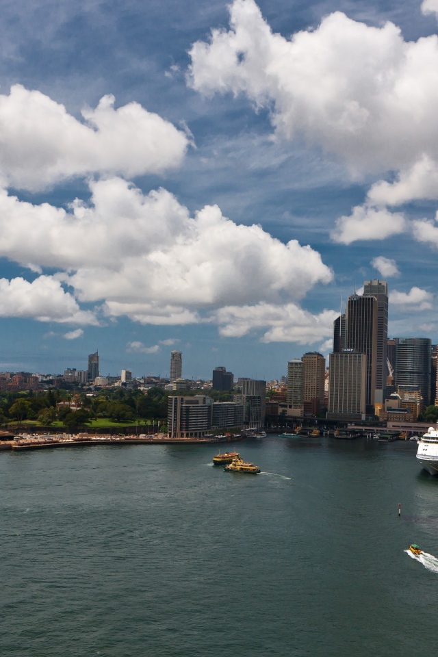 Панорама залива в Сиднее