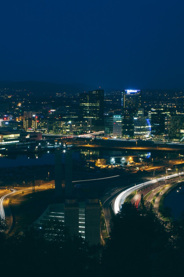 Панорама ночного Осло