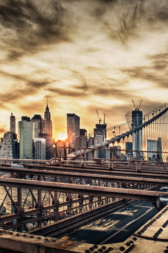 Пешеходный мост в Нью-Йорке