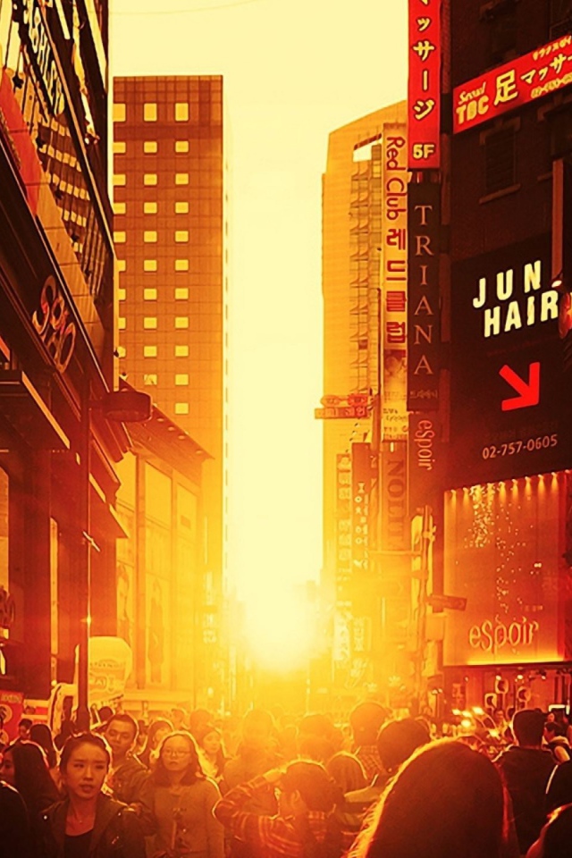 Лучи заката в Сеуле