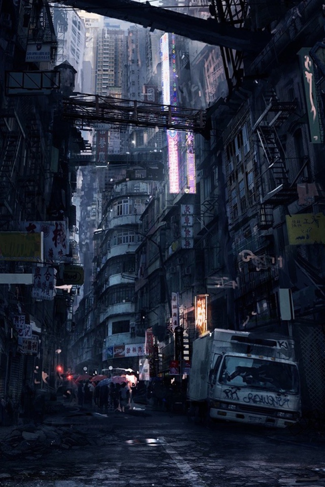 Трущобы в китайском городе