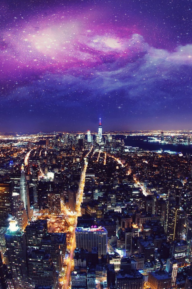 Звездное небо над Нью-Йорком