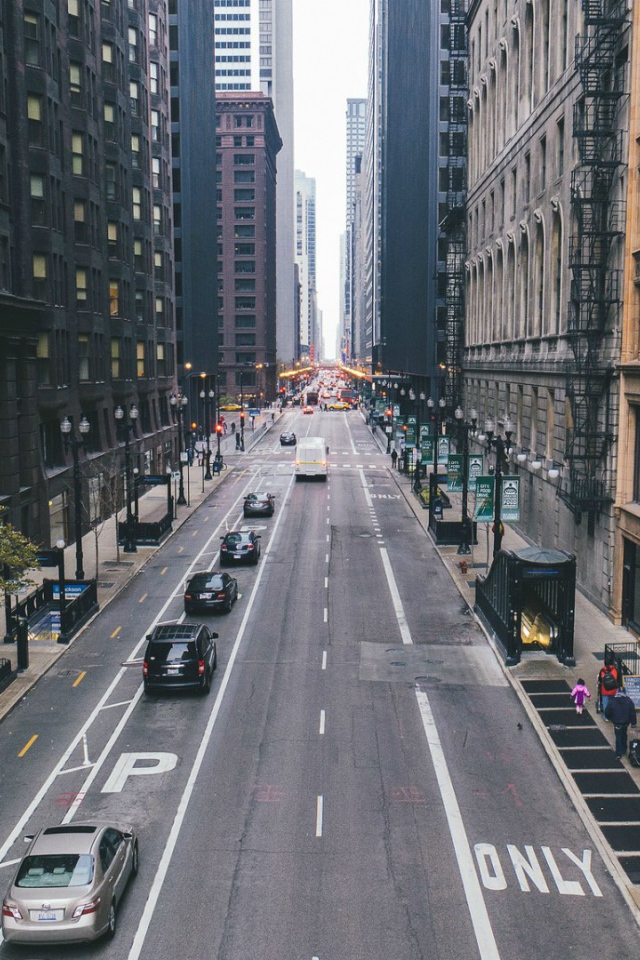 Улица в городе Чикаго