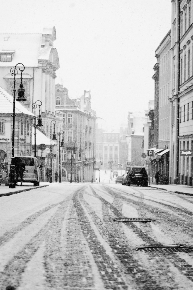 Улица в городе Познань, Польша