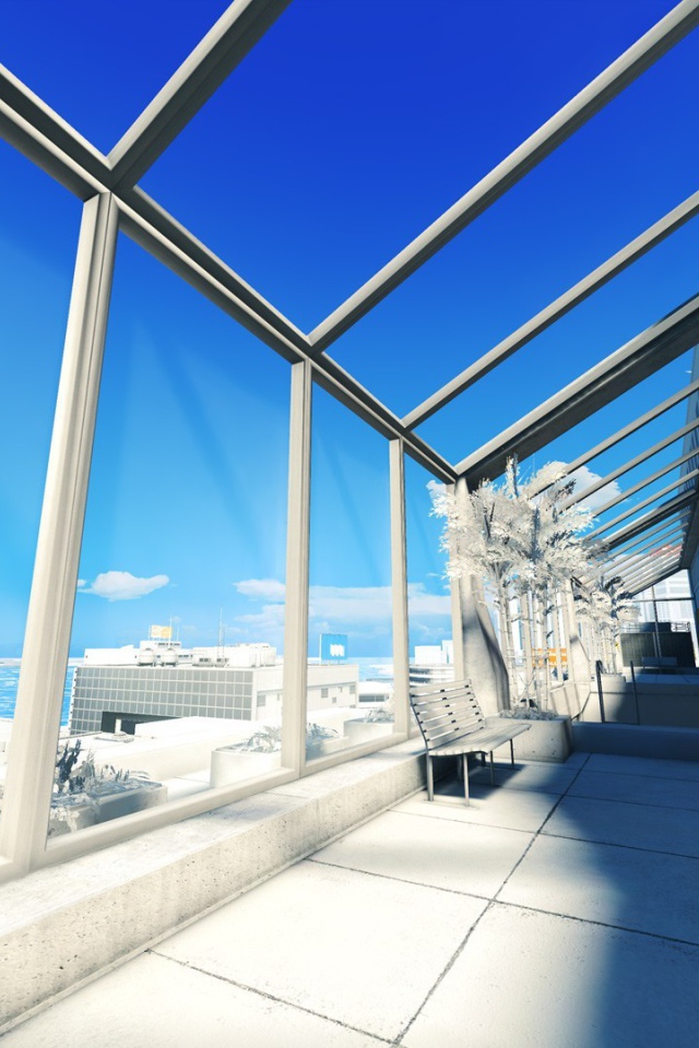 Солнечная терраса в большом городе