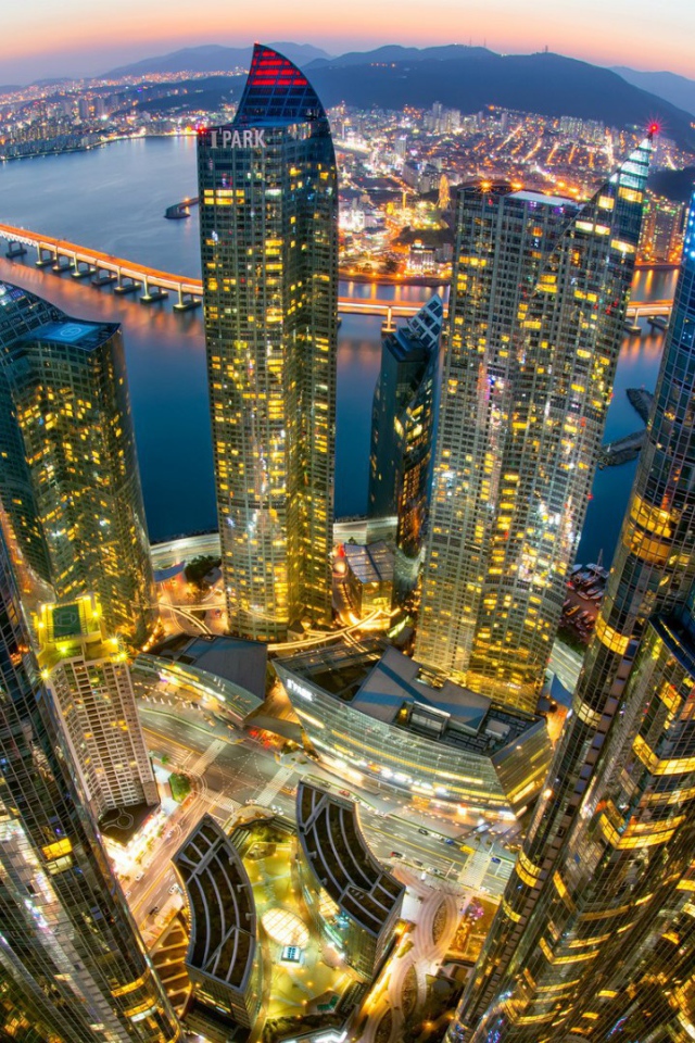 Портовый город Пусан, Южная Корея