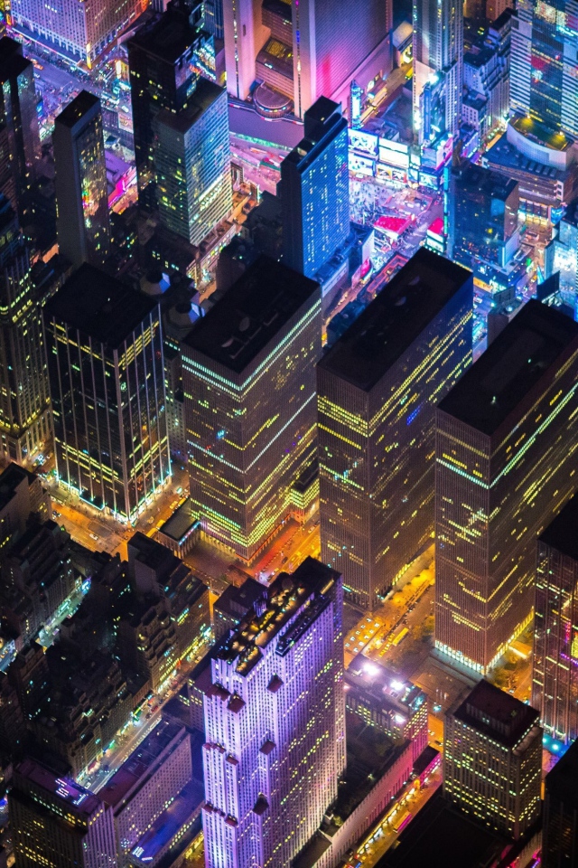 Вид на город в ночи